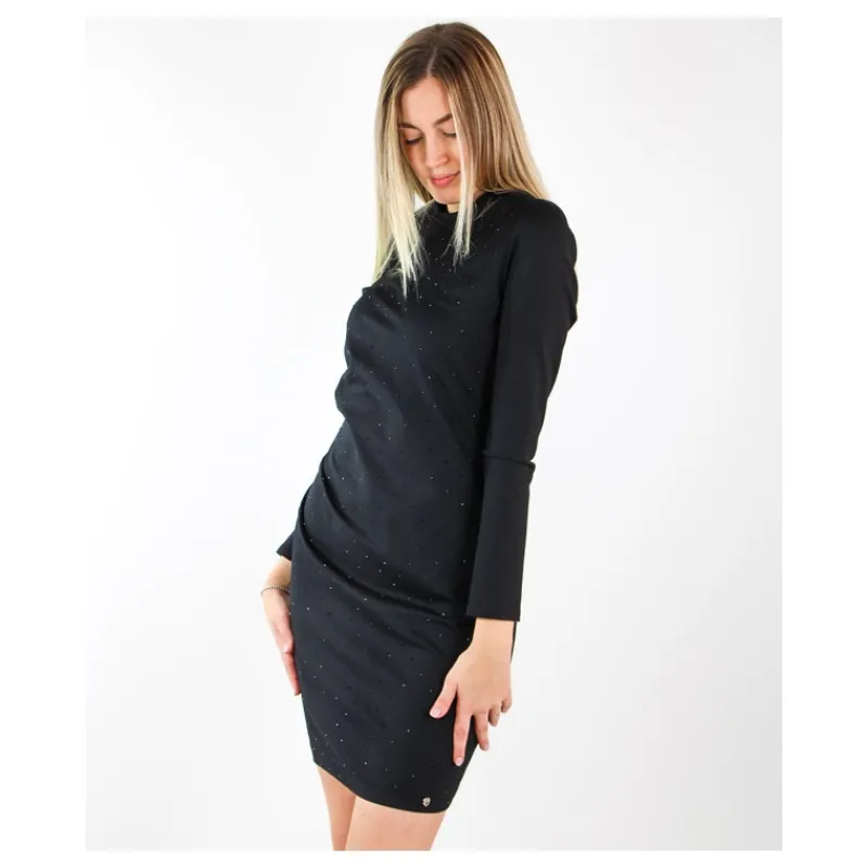 ABITO CON ARRICCIO E STRASS HOZONE- Vestiti E Tute