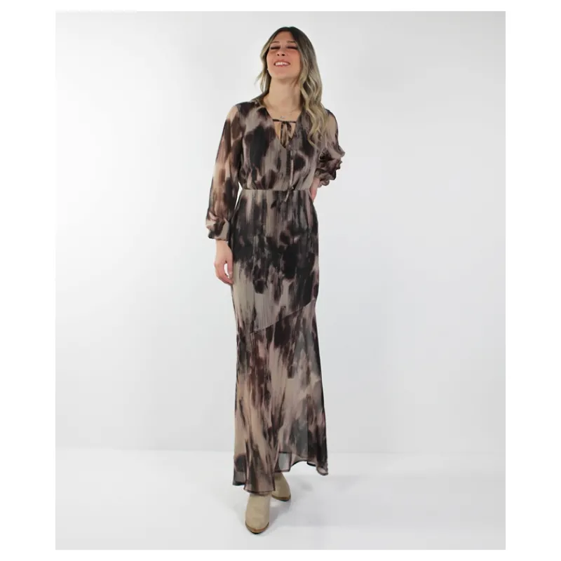 ABITO LUNGO FANTASIA ANIMALIER HOZONE- Vestiti E Tute