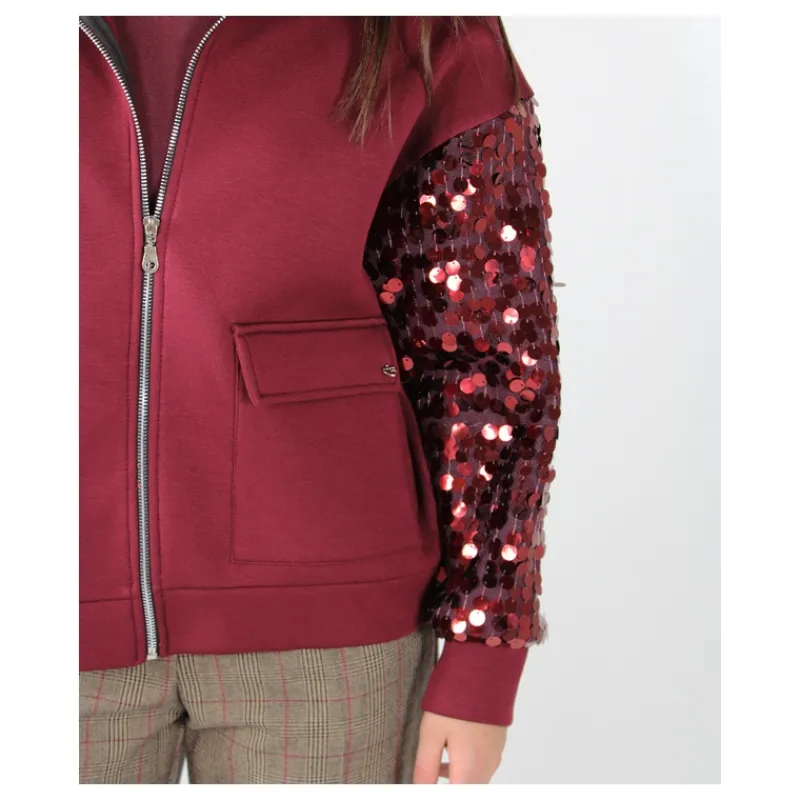 BOMBER CON PAILLETTES HOZONE- Capi Spalla | Felpe