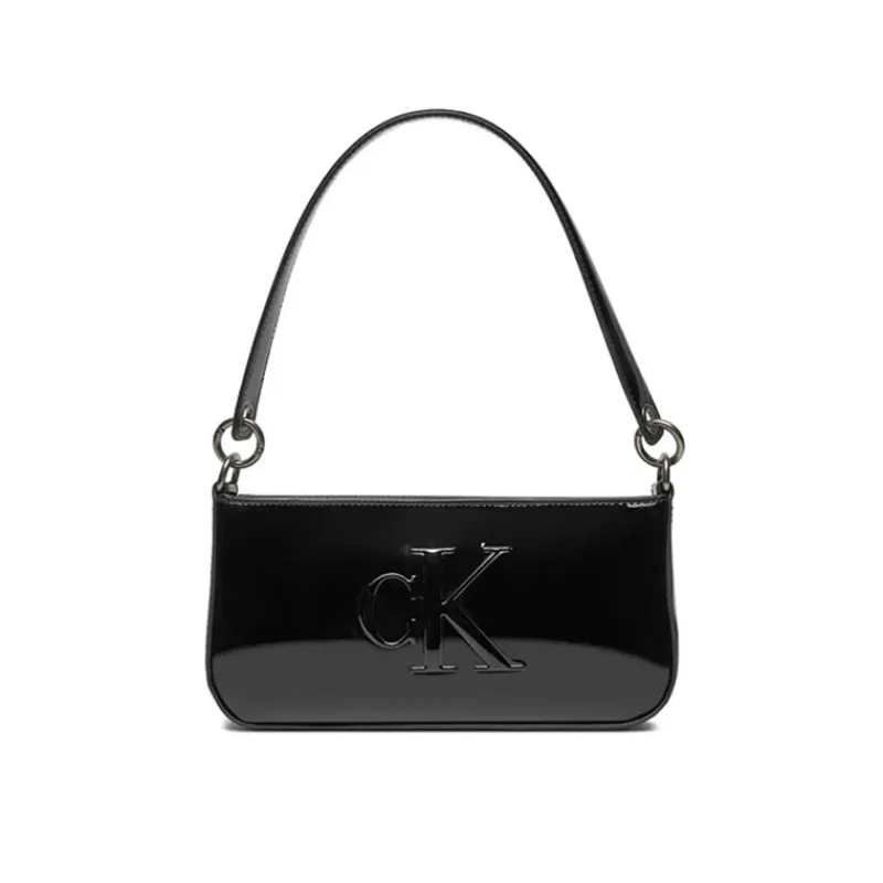 BORSA A SPALLA EFFETTO LUCIDO CALVIN KLEIN JEANS- Accessori