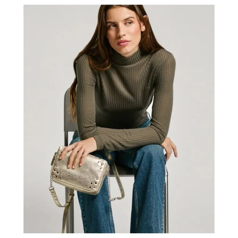 BORSA A TRACOLLA IN SIMILPELLE CON BORCHIE PEPE JEANS- Accessori