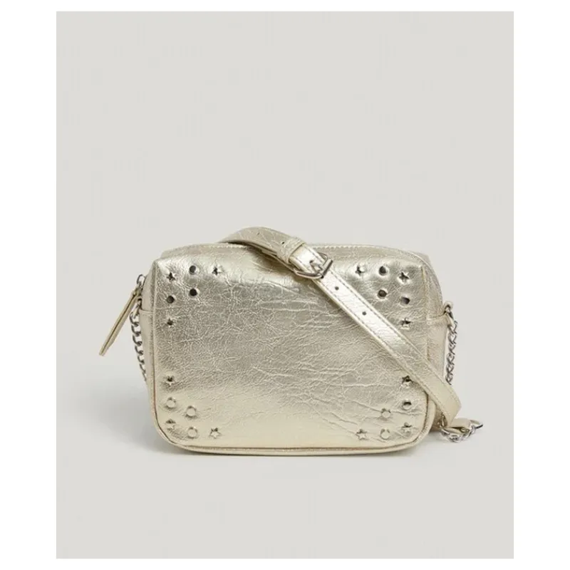BORSA A TRACOLLA IN SIMILPELLE CON BORCHIE PEPE JEANS- Accessori
