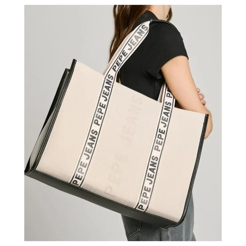 BORSA TOTE CON DETTAGLI IN SIMILPELLE PEPE JEANS- Accessori