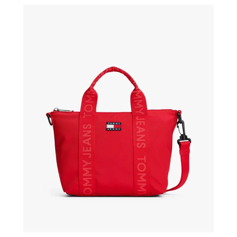 BORSA TOTE ESSENTIAL CON LOGO RIPETUTO TOMMY JEANS- Accessori
