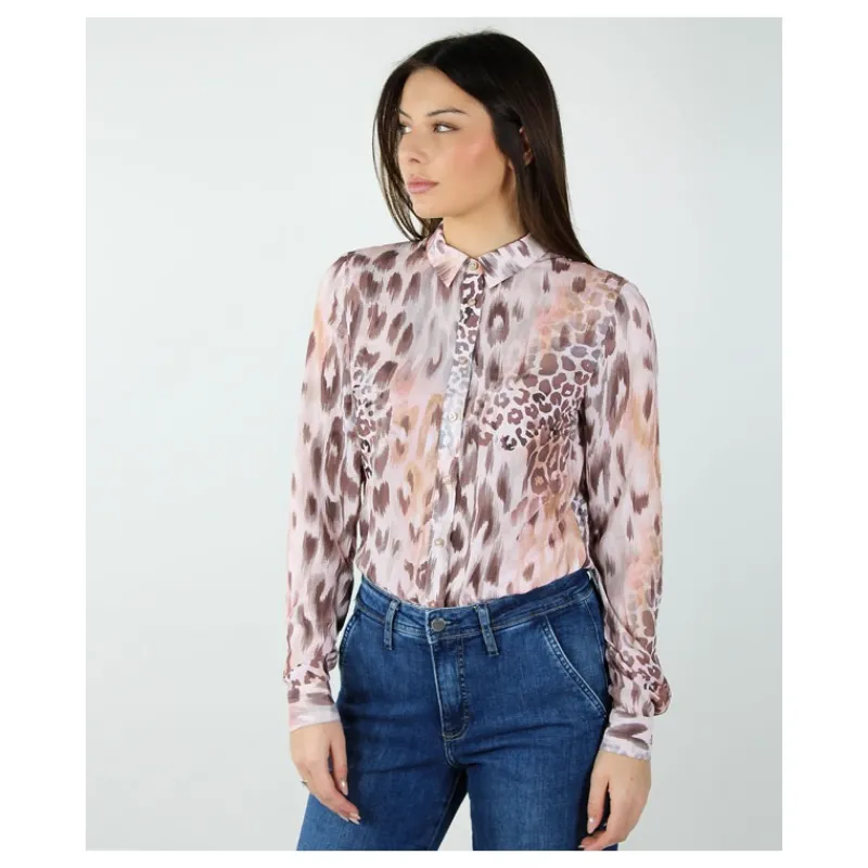 CAMICIA CON STAMPA ZEBRATA GUESS- Camicie E Bluse
