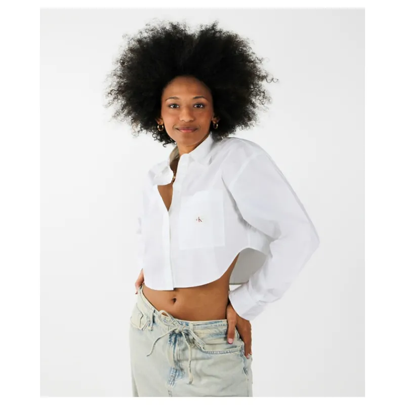 CAMICIA CROPPED CALVIN KLEIN JEANS- Camicie E Bluse
