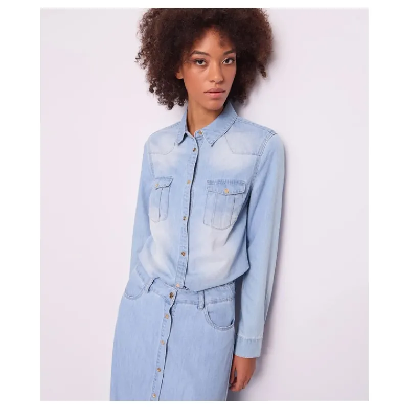 CAMICIA DENIM GAUDI'- Camicie E Bluse