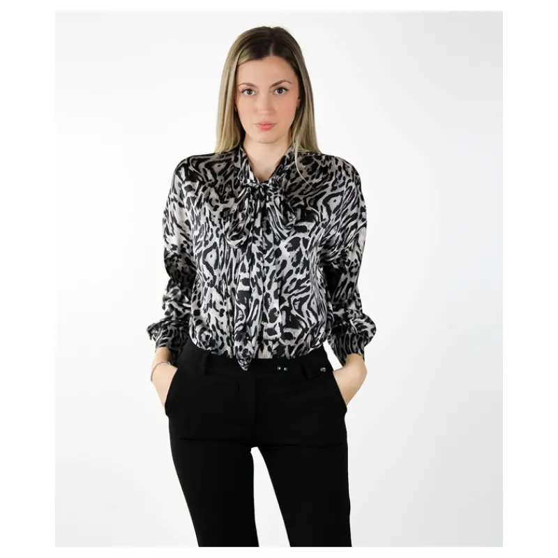 CAMICIA FANTASIA MACULATA HOZONE- Camicie E Bluse