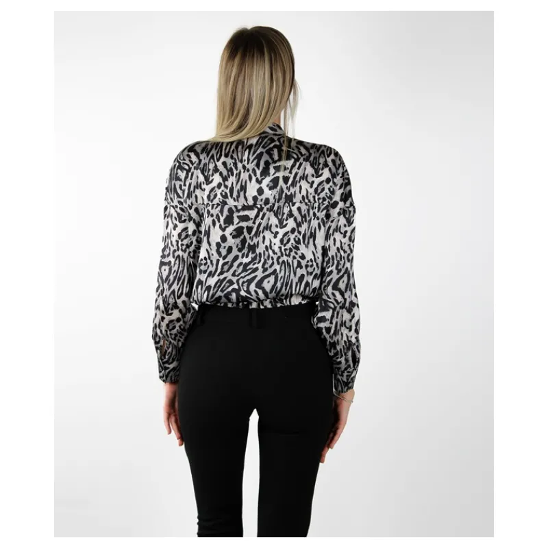CAMICIA FANTASIA MACULATA HOZONE- Camicie E Bluse