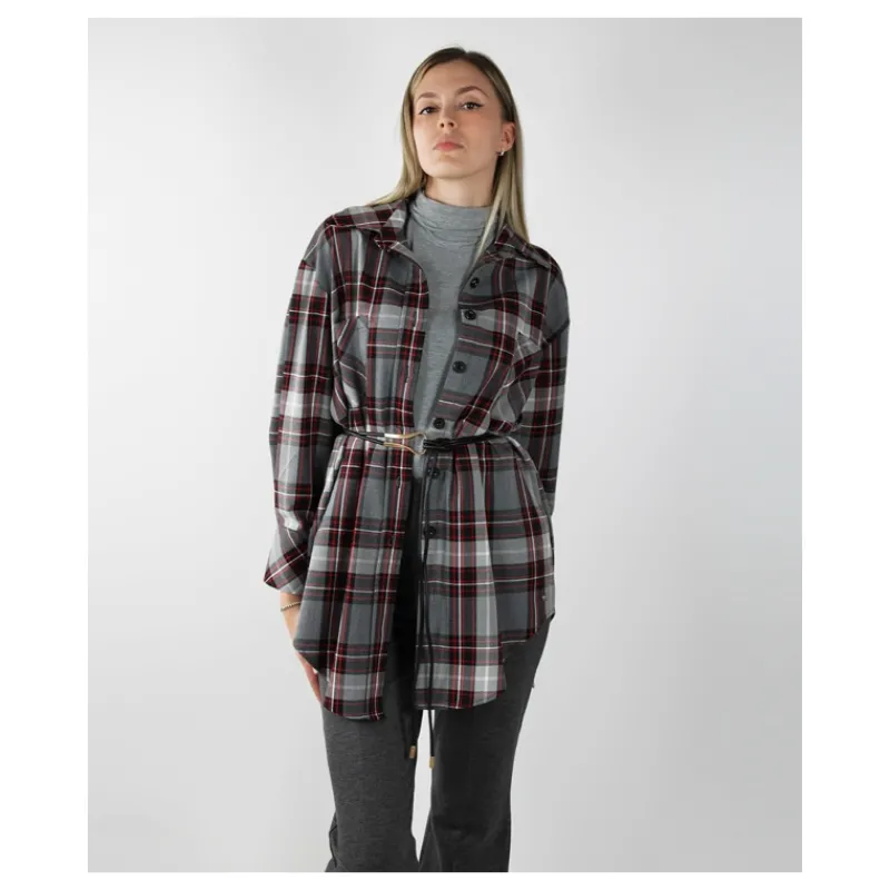 CAMICIA OVER SCOZZESE HOZONE- Camicie E Bluse