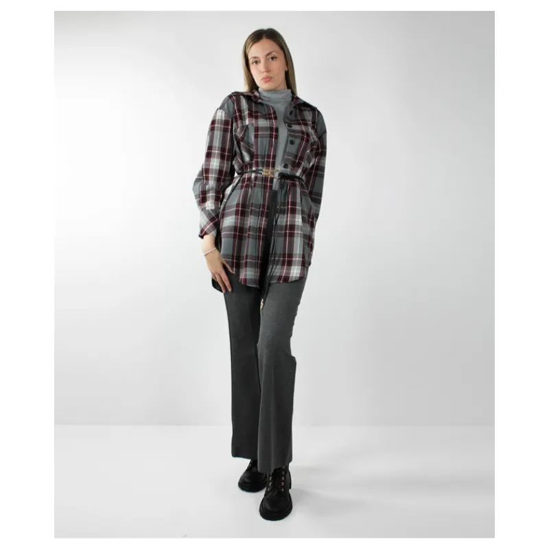 CAMICIA OVER SCOZZESE HOZONE- Camicie E Bluse