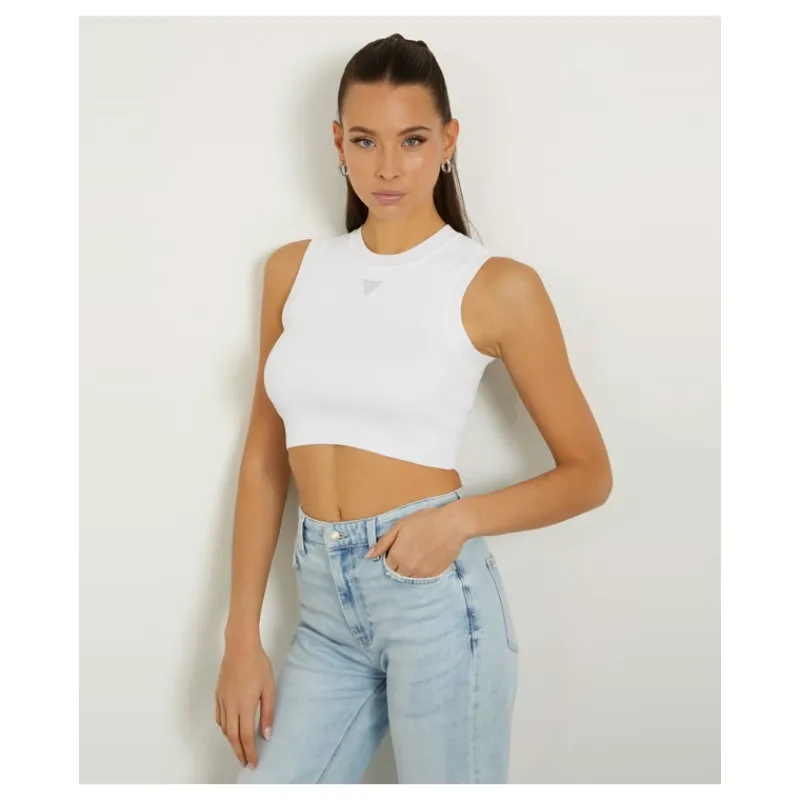 CANOTTA CON LOGO A TRIANGOLO GUESS- T-shirt & Top