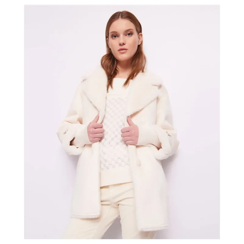 CAPPOTTO IN SIMILPELLE SCAMOSCIATA GAUDI'- Capi Spalla