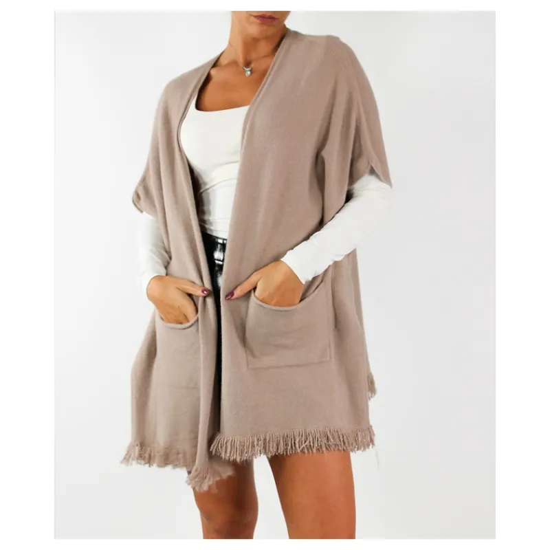 CARDIGAN CON FRANGE HOZONE- Maglieria