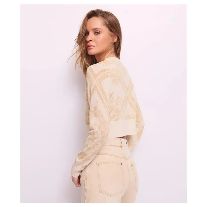 CARDIGAN FANTASIA DAMASCATA GAUDI'- Maglieria
