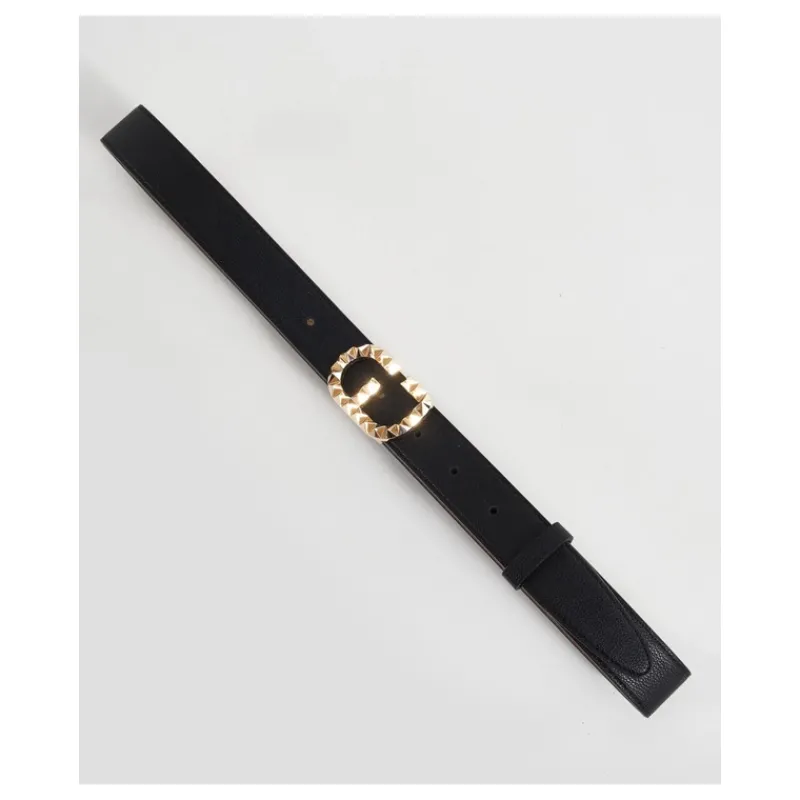 CINTURA IN SIMILPELLE NERA GAUDI'- Accessori