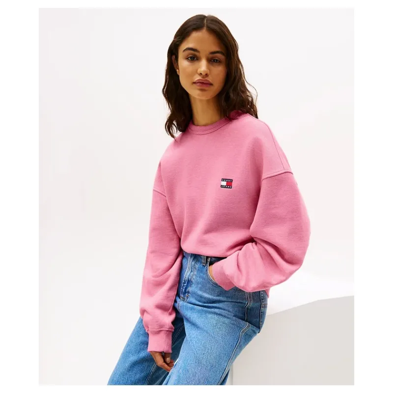 FELPA BOXY GIROCOLLO TOMMY JEANS- Felpe