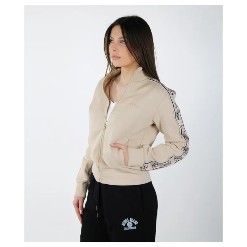 FELPA CON BANDA LOGATA LATERALE GUESS- Felpe