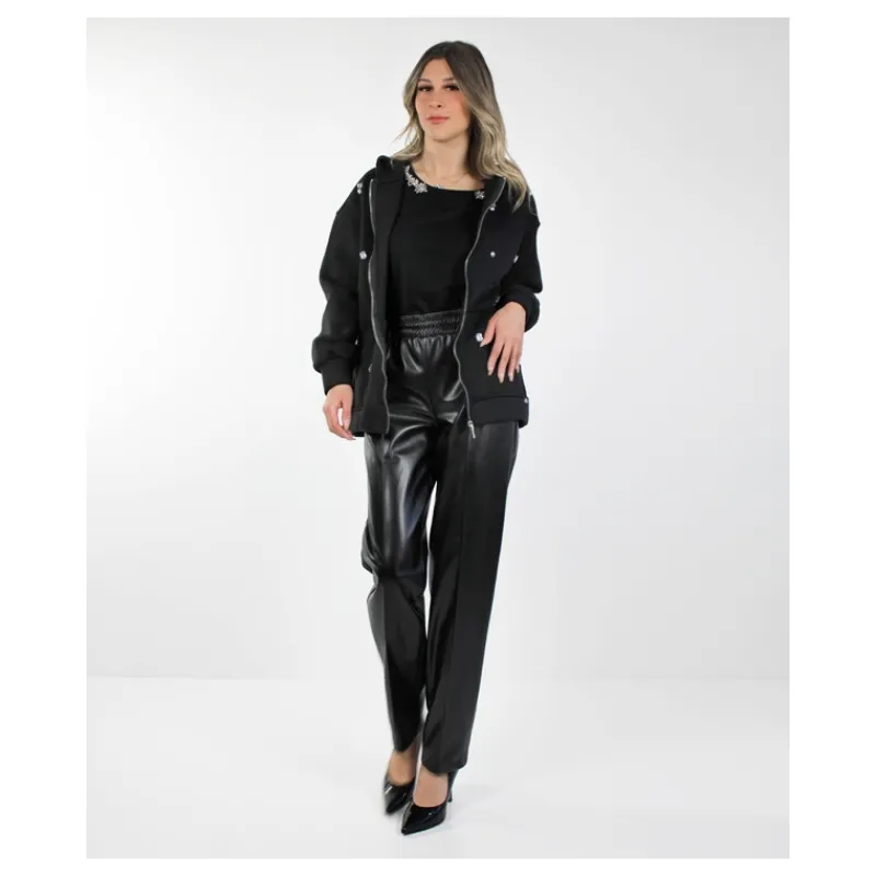 FELPA CON STRASS HOZONE- Felpe