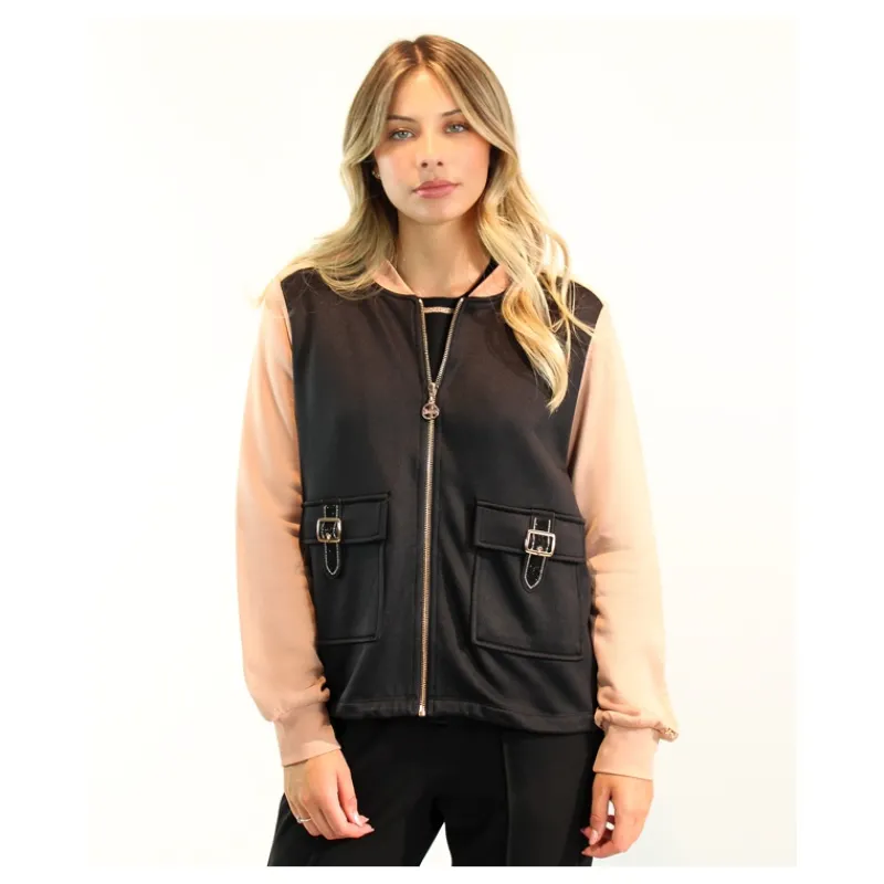 FELPA CON ZIP LIU° JO- Felpe