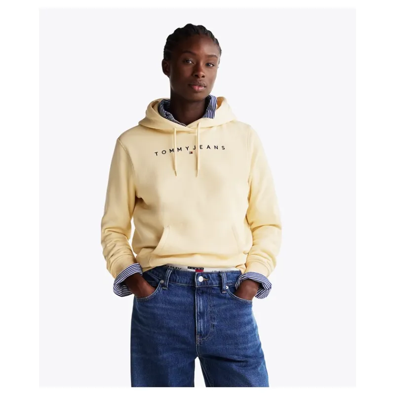 FELPA ESSENTIAL CON LOGO E CAPPUCCIO TOMMY JEANS- Felpe