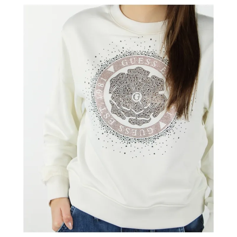 FELPA LOGO STRASS GUESS- Felpe