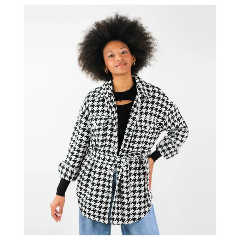 GIACCA/CAMICIA PIED DE POULE ONLY- Capi Spalla