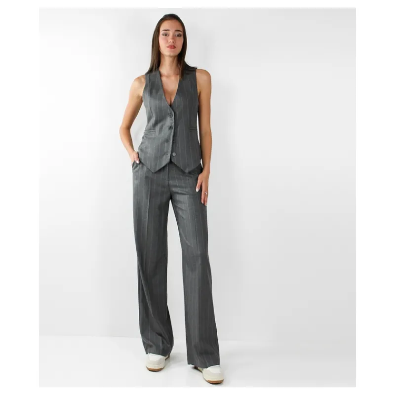 GILET GESSATO CON BOTTONI HOZONE- Capi Spalla