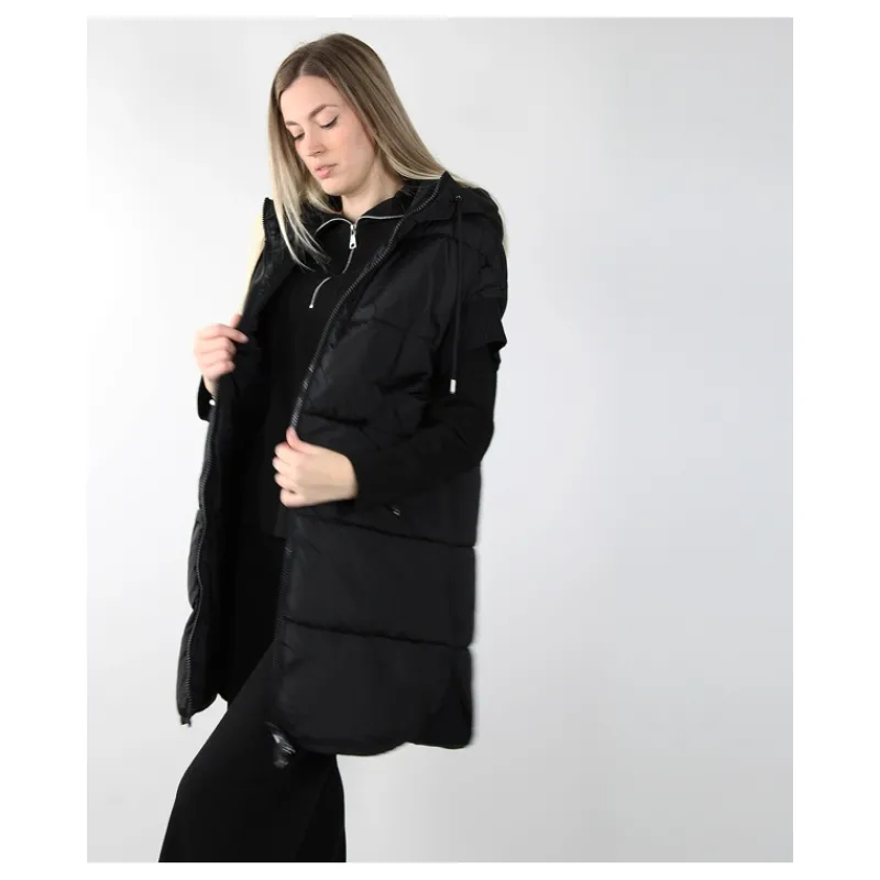 GILET LUNGO CON CAPPUCCIO HOZONE- Capi Spalla