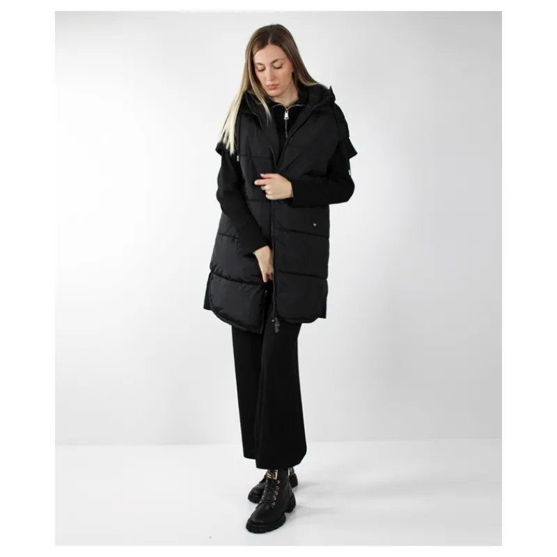 GILET LUNGO CON CAPPUCCIO HOZONE- Capi Spalla