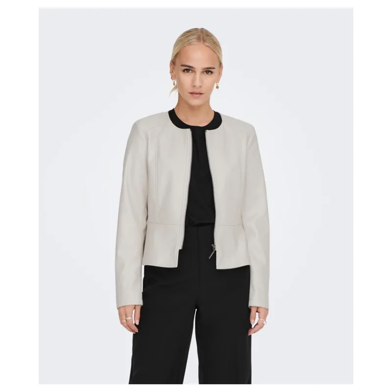 GIUBBINO ECOPELLE CON ZIP ONLY- Capi Spalla