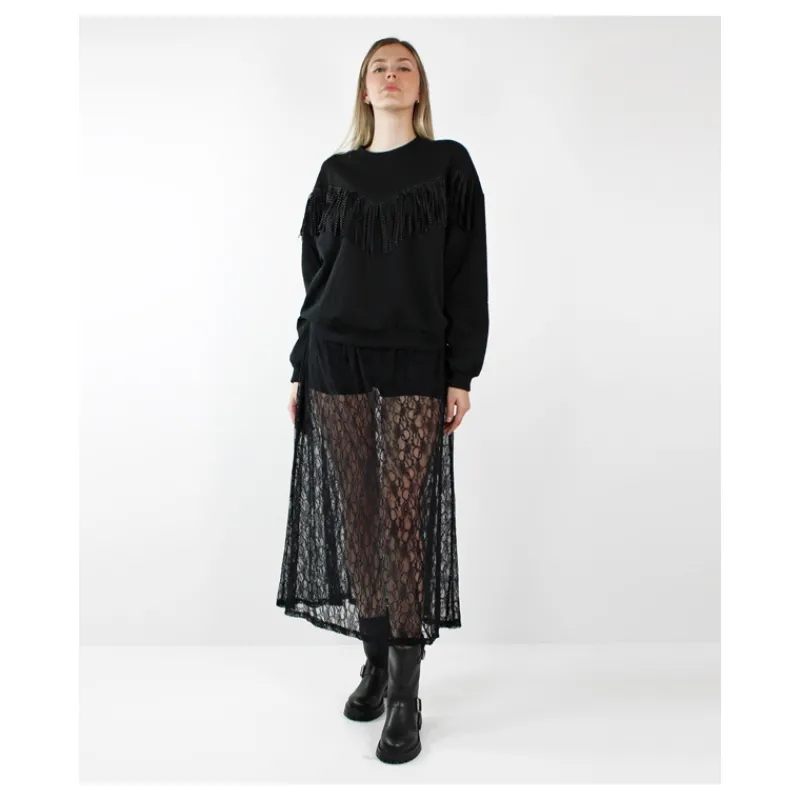 GONNA IN PIZZO CON SHORTS HOZONE- Gonne