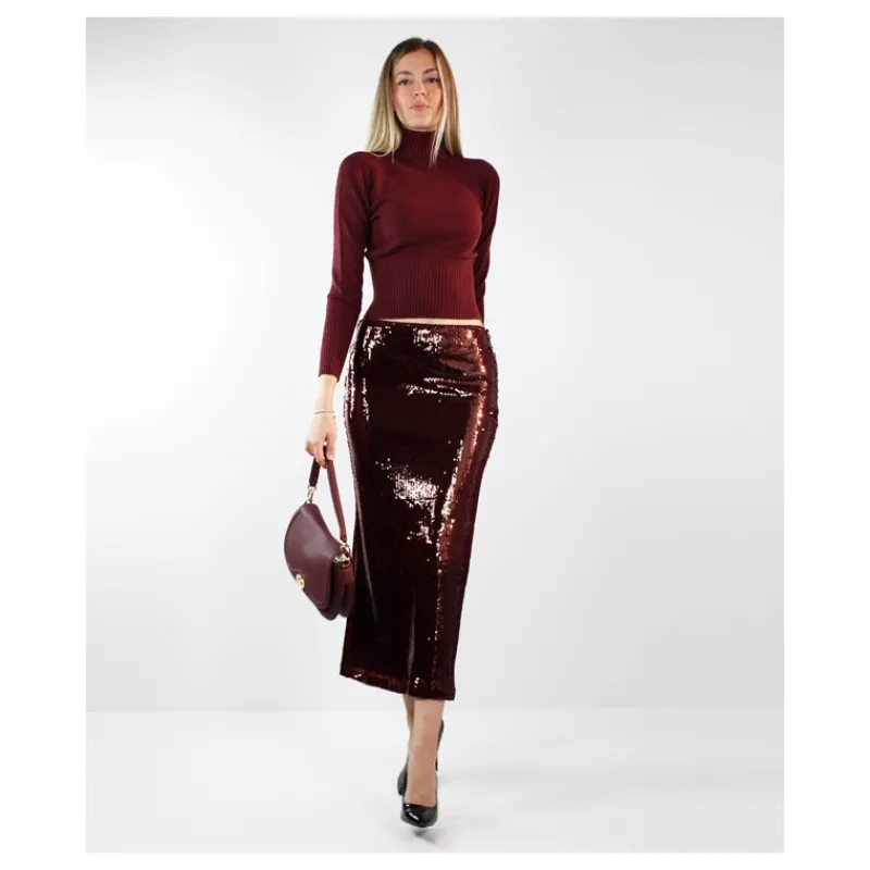 GONNA LUNGA IN PAILLETTES HOZONE- Gonne
