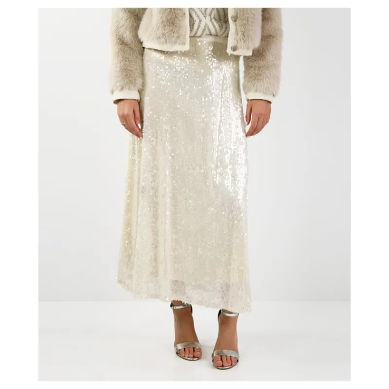 GONNA LUNGA IN PAILLETTES ONLY- Gonne