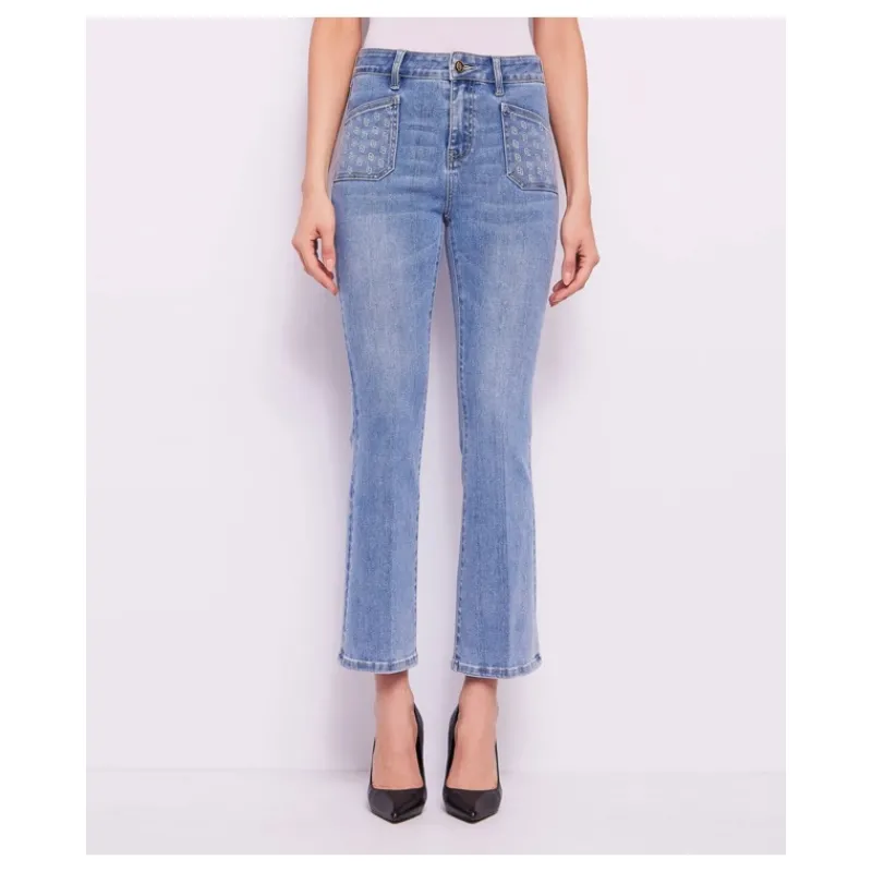 JEANS CON LOGO STRASS GAUDI'- Jeans