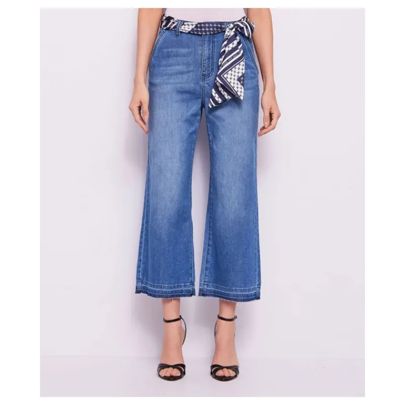 JEANS FLARED CON FOULARD GAUDI'- Jeans