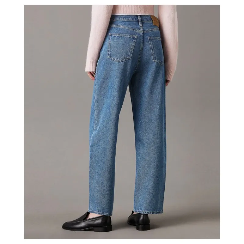 JEANS HIGH RISE BARREL CALVIN KLEIN- Jeans