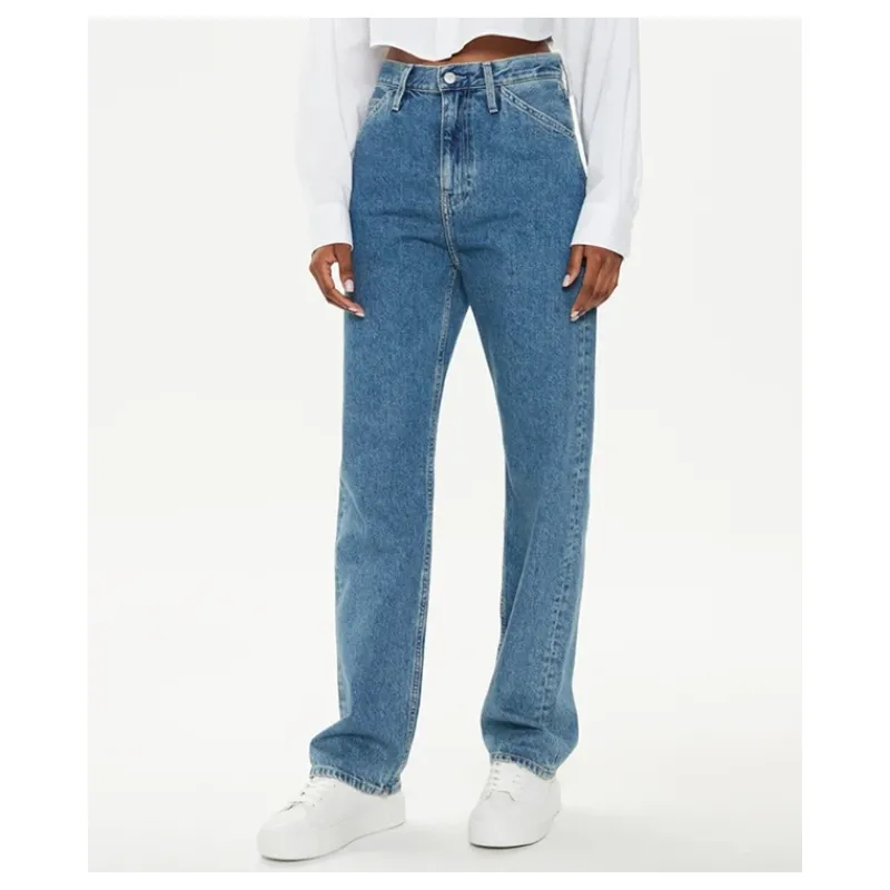JEANS HIGH RISE STRAIGHT CALVIN KLEIN JEANS- Jeans