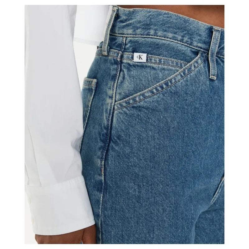 JEANS HIGH RISE STRAIGHT CALVIN KLEIN JEANS- Jeans