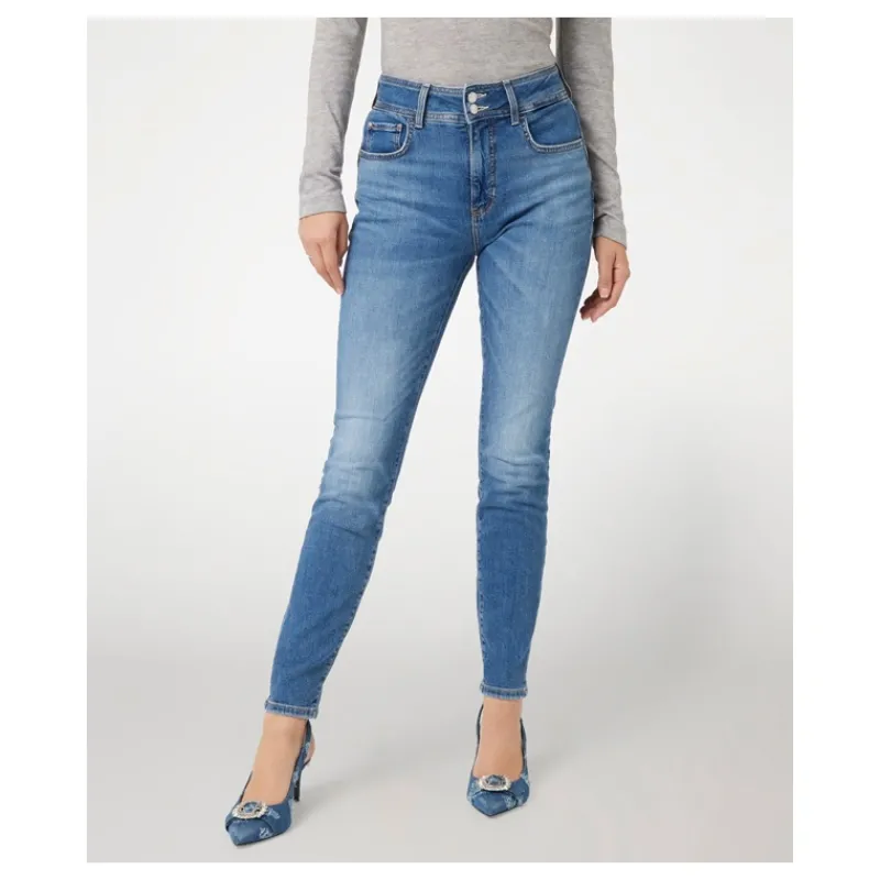 JEANS SKINNY A VITA ALTA SHAPE UP GUESS- Jeans