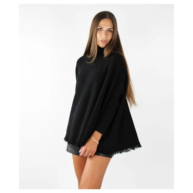 MAGLIA AMPIA FRANGE HOZONE- Maglieria