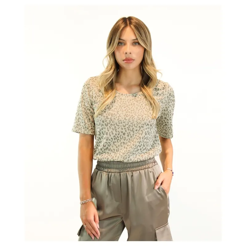 MAGLIA ANIMALIER HOZONE- Maglieria