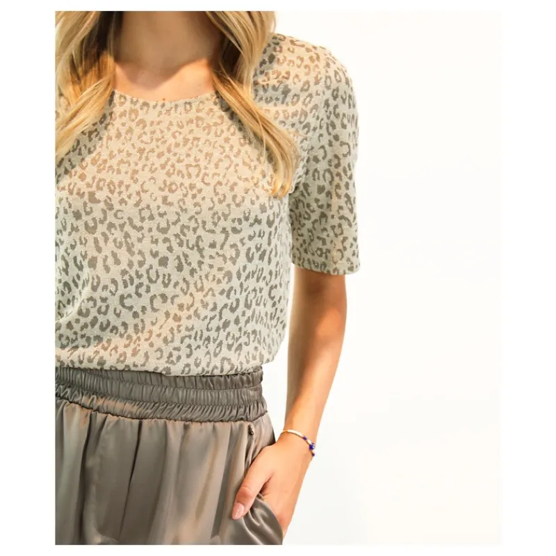 MAGLIA ANIMALIER HOZONE- Maglieria