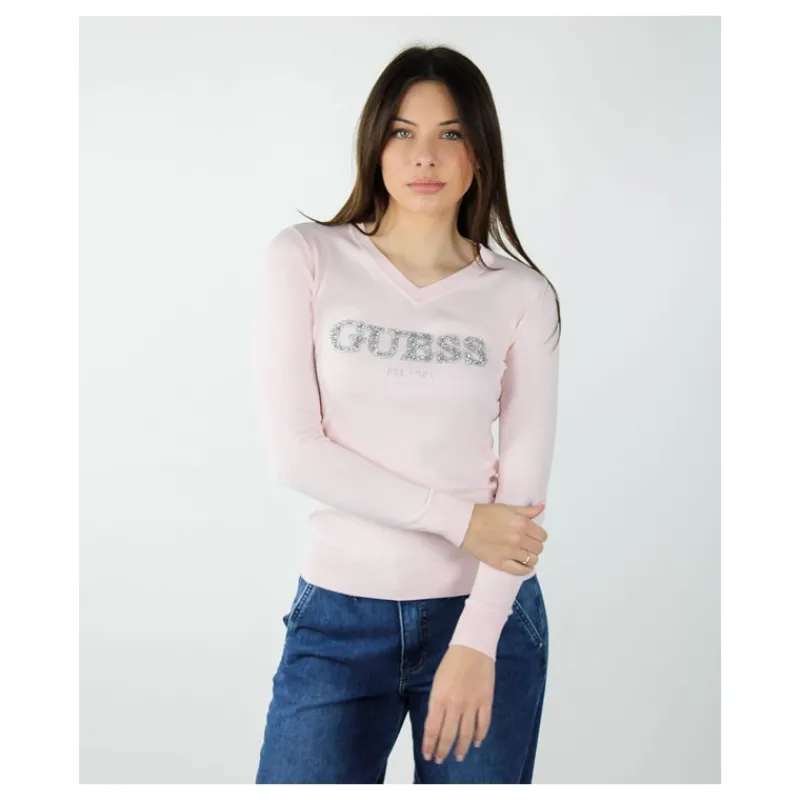 MAGLIA BASIC STRASS GUESS- Maglieria