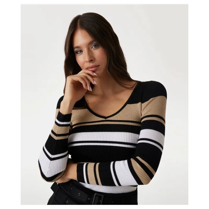 MAGLIA CON RIGHE GUESS- Maglieria