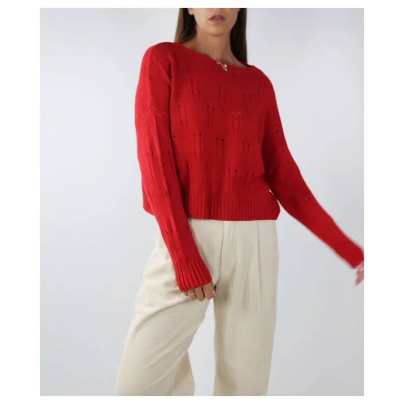MAGLIA CON ROTTURE HOZONE- Maglieria