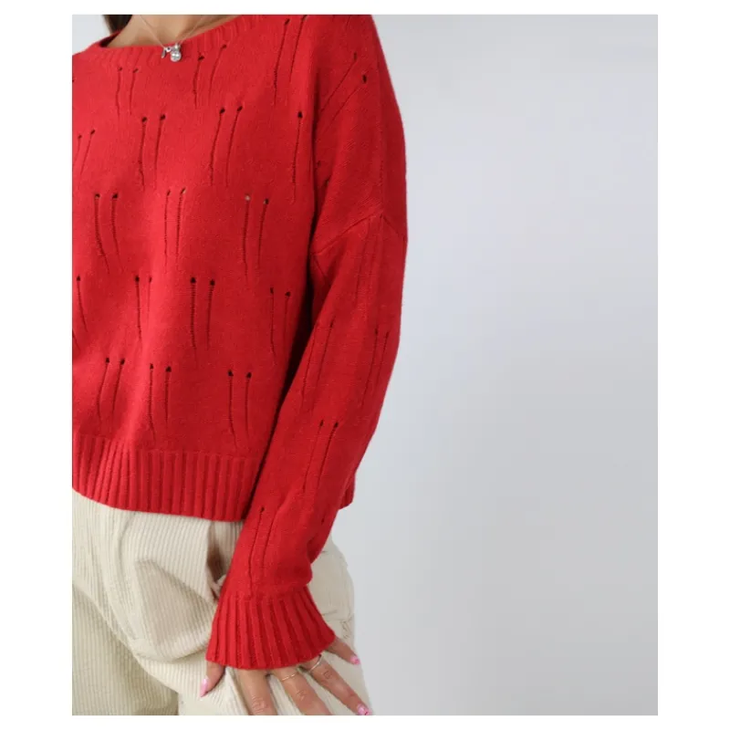 MAGLIA CON ROTTURE HOZONE- Maglieria