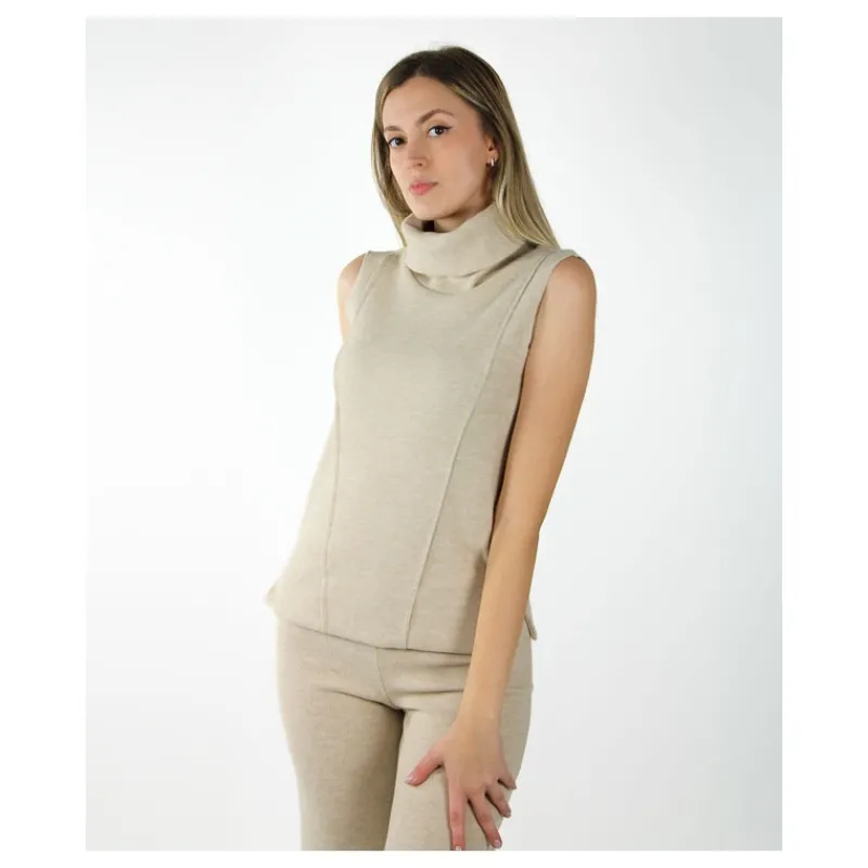 MAGLIA DOLCEVITA SMANICATA HOZONE- Maglieria