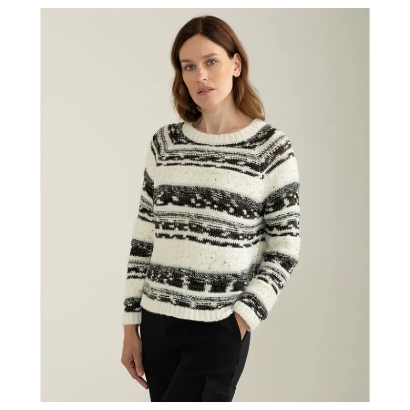 MAGLIA FANTASIA A RIGHE CON PAILLETTES FREDMELLO- Maglieria