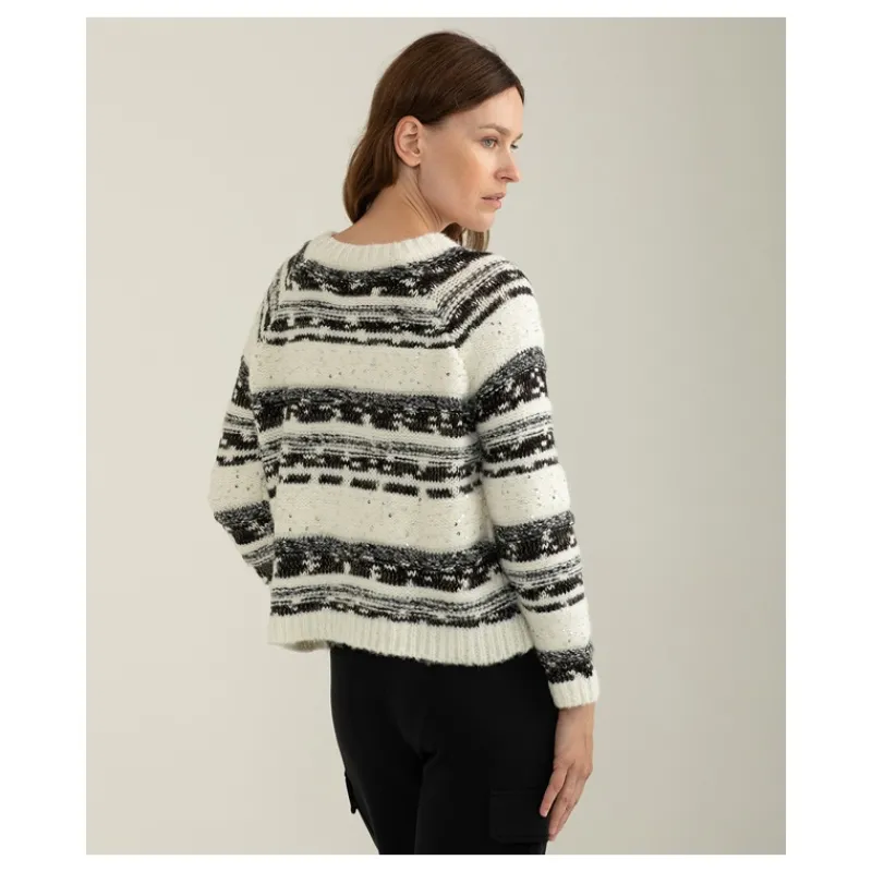 MAGLIA FANTASIA A RIGHE CON PAILLETTES FREDMELLO- Maglieria